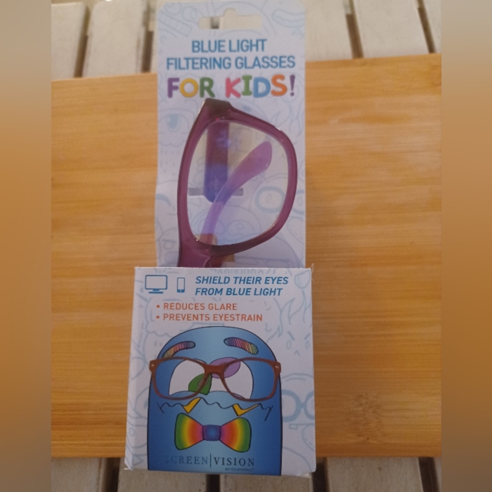 BLUE LIGHT FILTERING SCREEN VISION KIDS GLASSES NWT